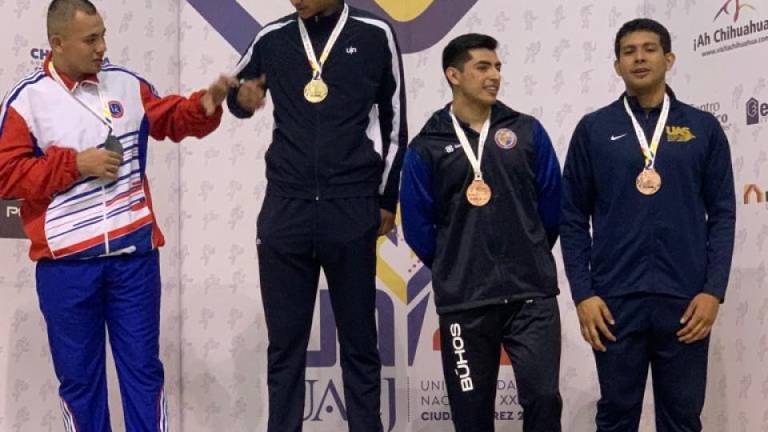 Roberto Medina de TKD le da a la UAS la primera medalla de oro en UACJ 2022