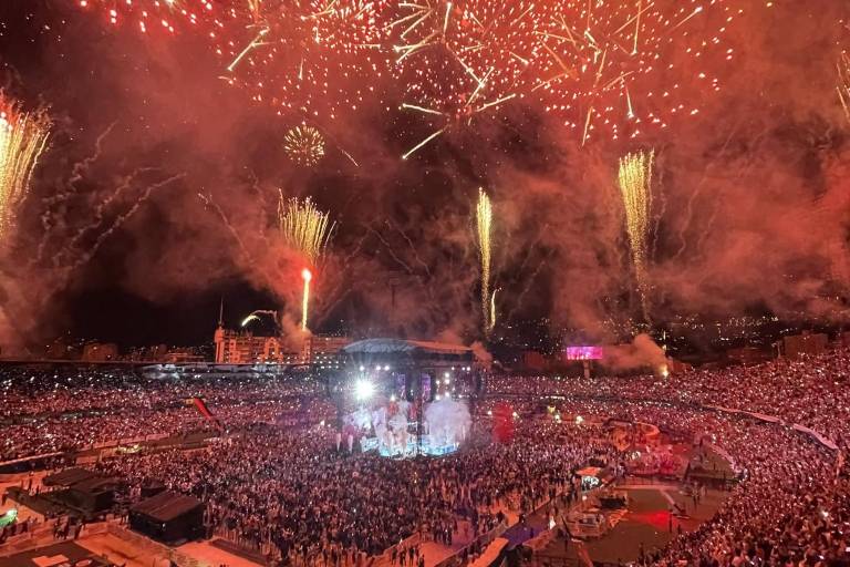 Maluma da concierto histórico en Medellín junto a Madonna y Grupo Firme