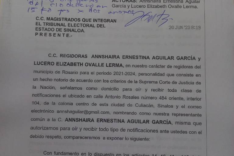 Interponen regidoras del PAS nuevo recurso contra Alcaldesa de Rosario