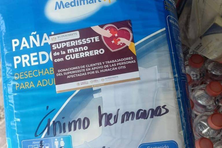 Intensifica Issste apoyo con 10 toneladas de víveres para Acapulco