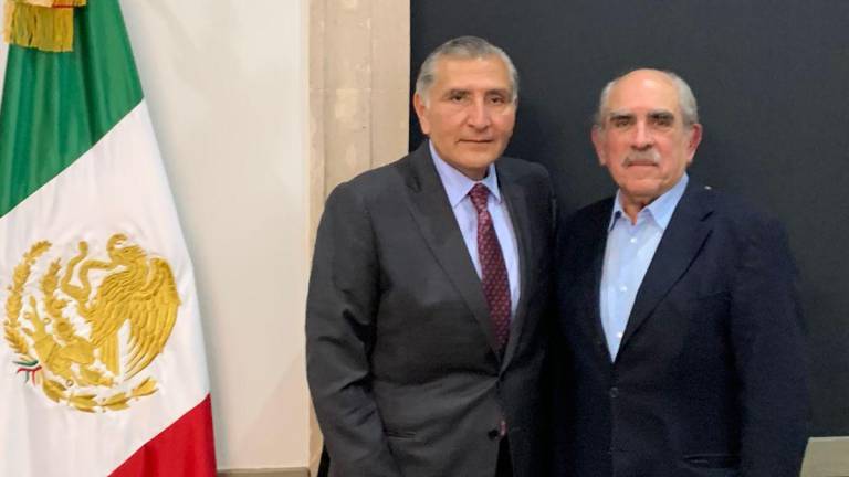 El Secretario de Gobernación, Adán Augusto López Hernández, con Pablo Gómez Álvarez