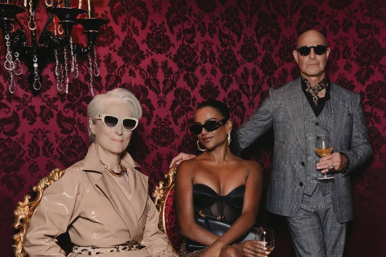 Se reúnen ‘Miranda Priestly’ y Anna Wintour en el desfile de Dolce &amp; Gabbana en Milán Fashion Week