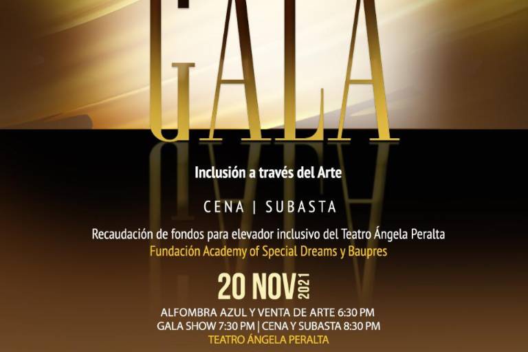 Habrá evento con causa este sábado en el Teatro Ángela Peralta