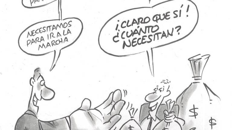 Nuestros impuestos trabajando y marchando