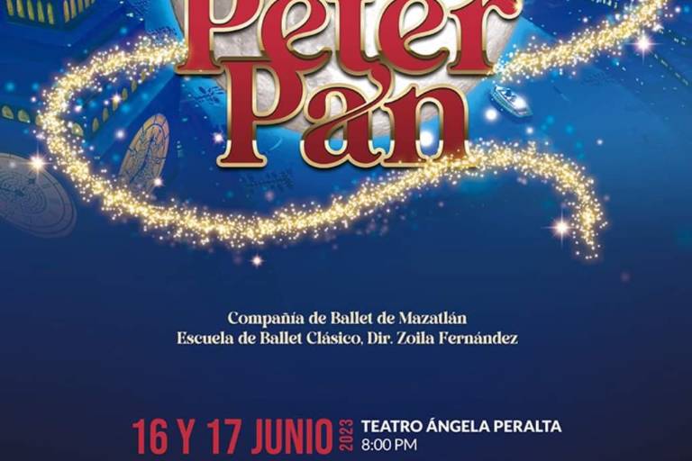 Las aventuras de Peter Pan este viernes y sábado en el Teatro Ángela Peralta