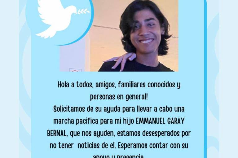 Desaparece Emmanuel en Mazatlán; familiares organizan marcha para su búsqueda
