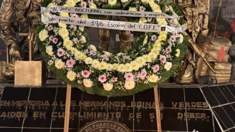 Fuerzas Especiales rinden homenaje al Mayor Jesús O. B., caído en operativo en Tepuche, Culiacán.