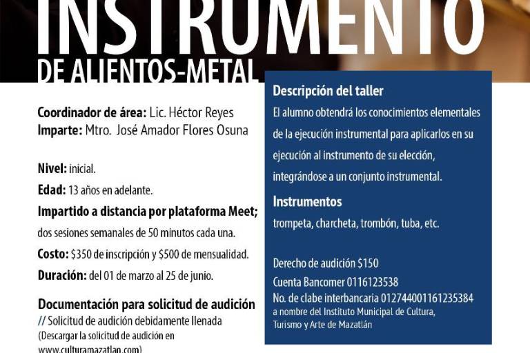 Amplían oferta educativa en la Escuela de Música y Canto del CMA