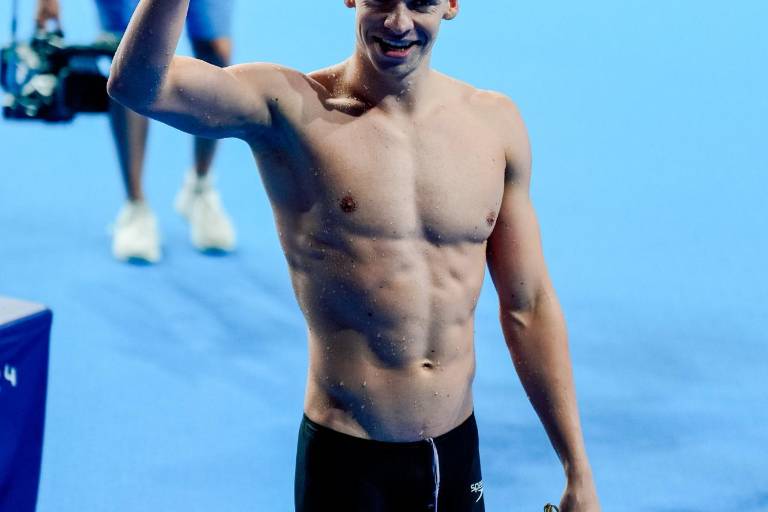 Léon Marchand gana en la natación su cuarto oro en París 2024