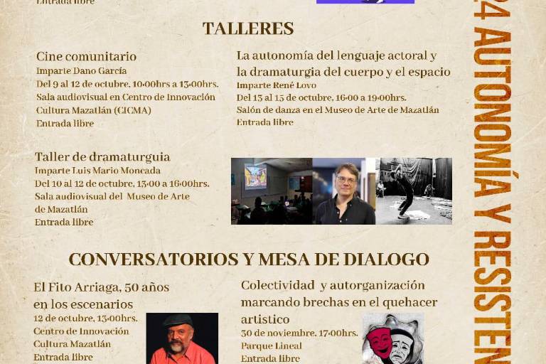 Teatro, cine y actuación llegará al Museo de Arte de Mazatlán