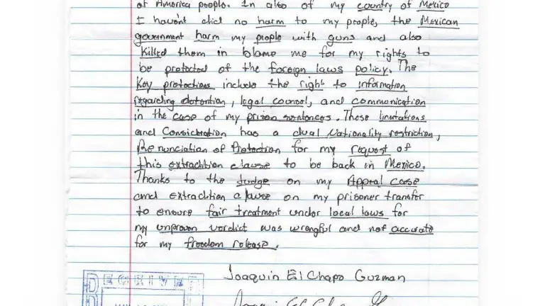 “El Chapo” ya había mandado siete cartas