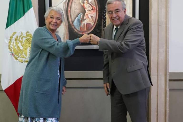 Rocha Moya y Olga Sánchez Cordero acuerdan apoyar a familias de desaparecidos