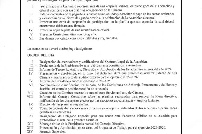 CANACO Servytur Culiacán convoca XCIII Asamblea General Ordinaria Anual de Afiliados