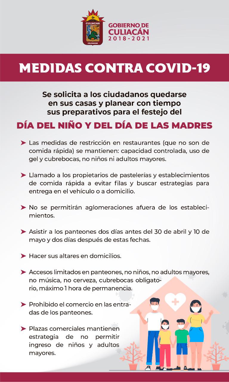 $!No se permitirá la entrada de menores a restaurantes o plazas en el Día del Niño, en Culiacán