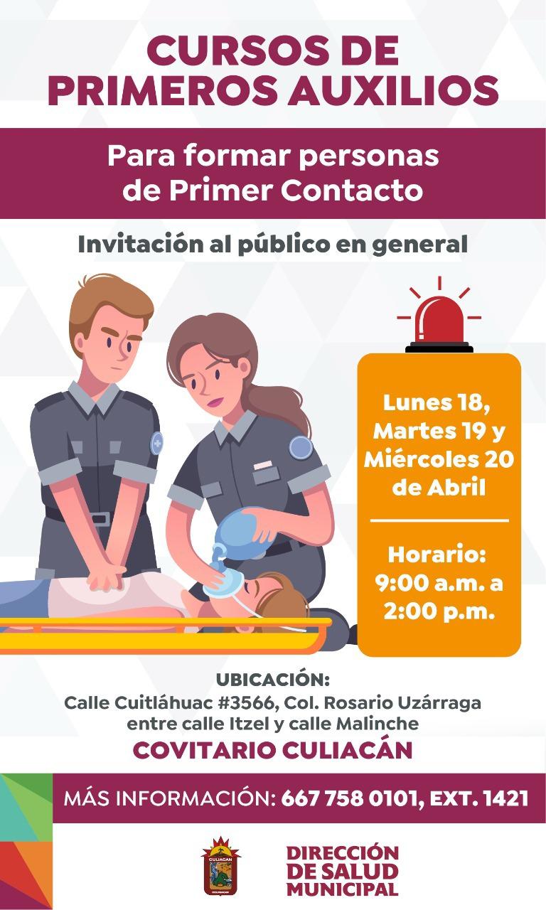 $!Ofrecerá Gobierno de Culiacán curso gratuito de primeros auxilios