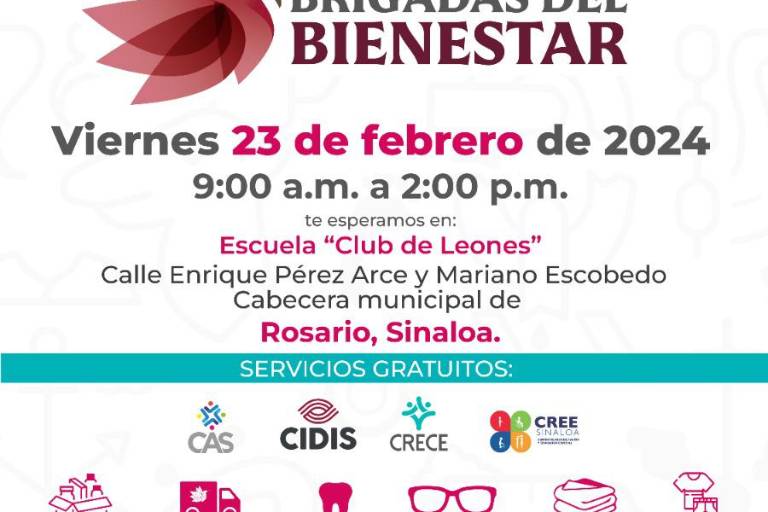 Llegará a Rosario la Jornada del Bienestar del DIF Sinaloa