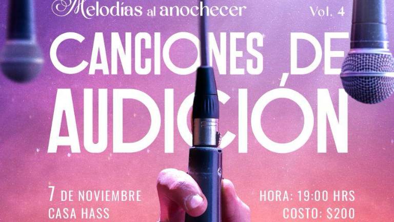 El concierto se llevará a cabo el viernes 7 de noviembre.