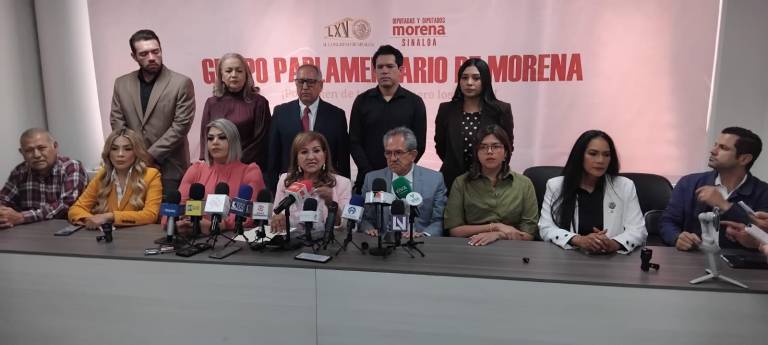 La Diputada María Teresa Guerra encabezó el posicionamiento del grupo parlamentario de Morena.