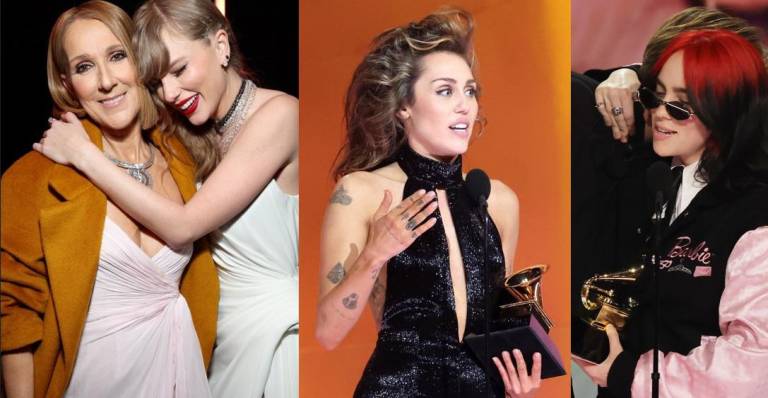 Taylor Swift, Billie Eilish y Miley Cyrus triunfan en los Grammy