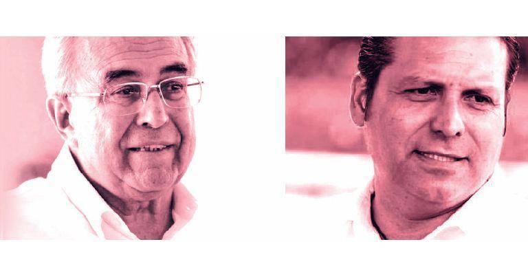 Rubén Rocha Moya y Mario Zamora Gastélum, candidatos a la Gubernatura de Sinaloa.