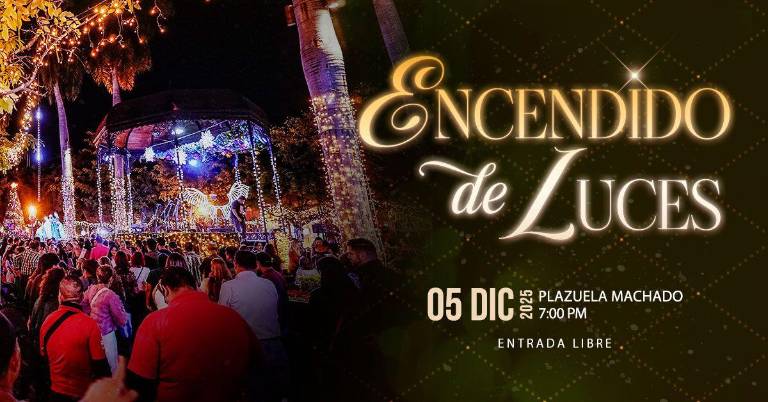 La histórica Plazuela Machado se prepara para brillar con la iluminación navideña este 5 de diciembre.