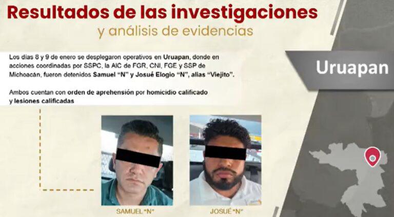 $!Detienen a dos implicados más en asesinato de Carlos Manzo, alcalde de Uruapan; uno era su director de relaciones públicas