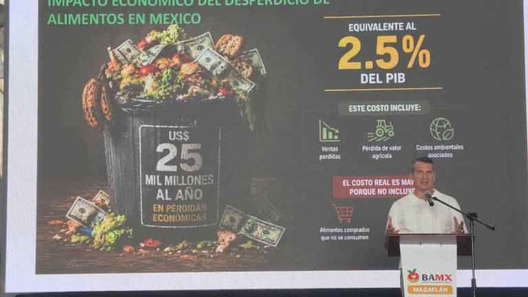 Enrique Gómez Junco, presidente de la Red de Bancos de Alimentos de México, indicó que en México se desperdician alrededor de 30 millones de toneladas de alimentos al año pese a que aún son aptos para el consumo.
