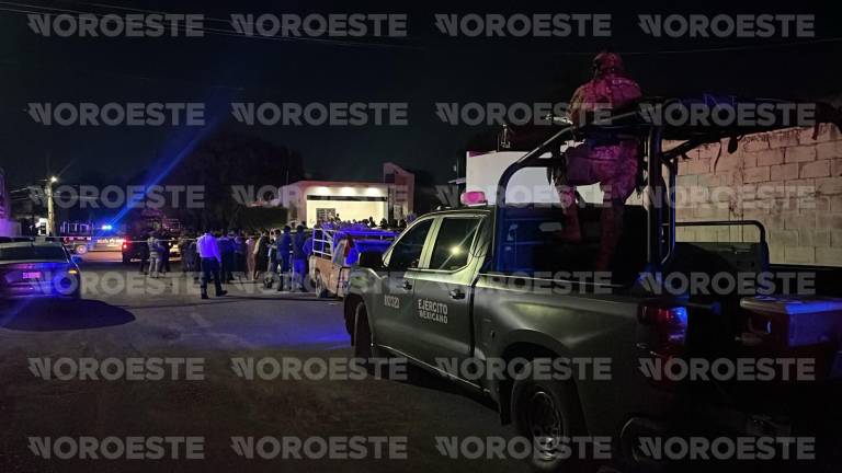 Elementos del Ejército resguardaron la zona del ataque a balazos en la Colonia Prados del Sur, en Culiacán.