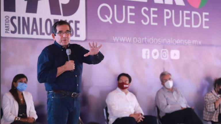 Angélica Díaz y Melesio Cuén aseguran pluris 1 y 2 del PAS para el Congreso del Estado