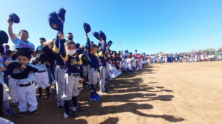 Inauguran la edición 42 de la Liga de Beisbol Infantil y Juvenil Quintero Castañeda