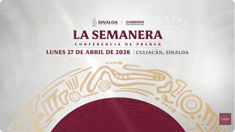 Conferencia del Gobernador de Sinaloa Rubén Rocha Moya.