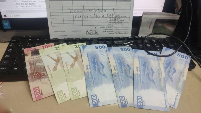 Los 2 mil 500 pesos fueron traídos a Noroeste y serán entregados a la brevedad a la señora María Esther.