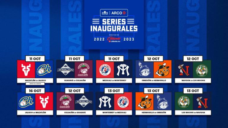 El 11 de octubre arrancará la temporada 2022-2023 de la Liga Mexicana del Pacífico