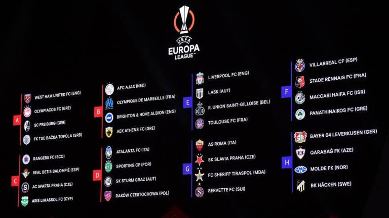 Así quedaron ubicados los grupos de la Europa League.