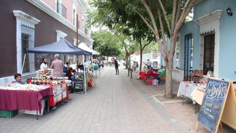 El programa Paseo de las Artes se lleva a cabo en el callejón Andrade, a un costado del Centro Sinaloa de las Artes Centenario.