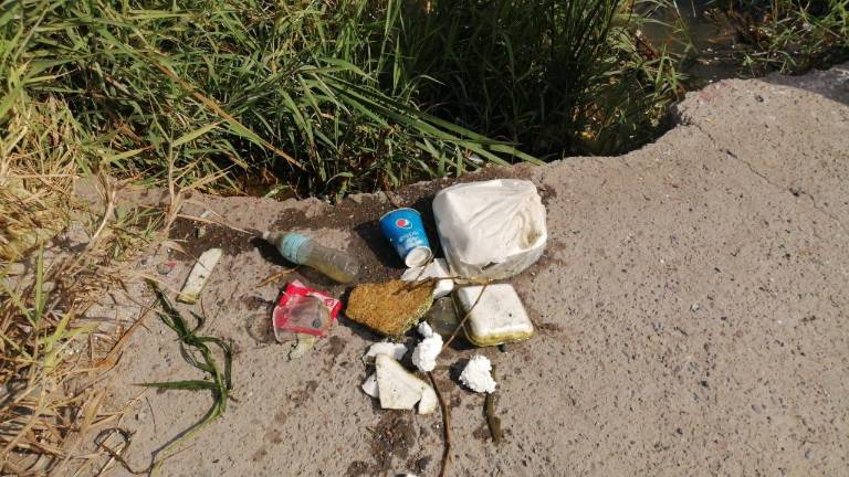 Parte de lo que se recogió en el cuerpo de agua.