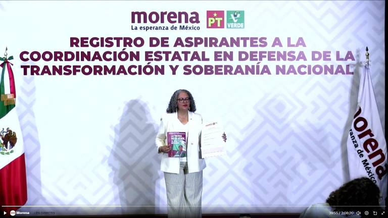 Graciela Domínguez formaliza registro en proceso interno de Morena.
