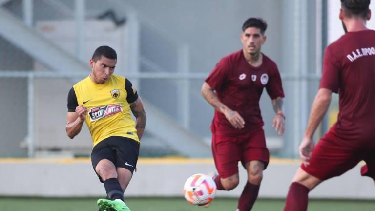 Orbelín Pineda se estrena como goleador en la Superliga de Grecia (VIDEO)