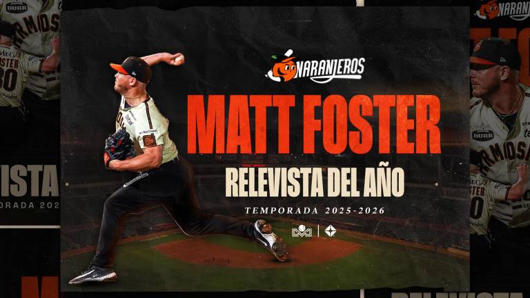 Matt Foster se quedó con el premio al Mejor Relevista y se hizo acreedor al Trofeo “Isidro Márquez”.