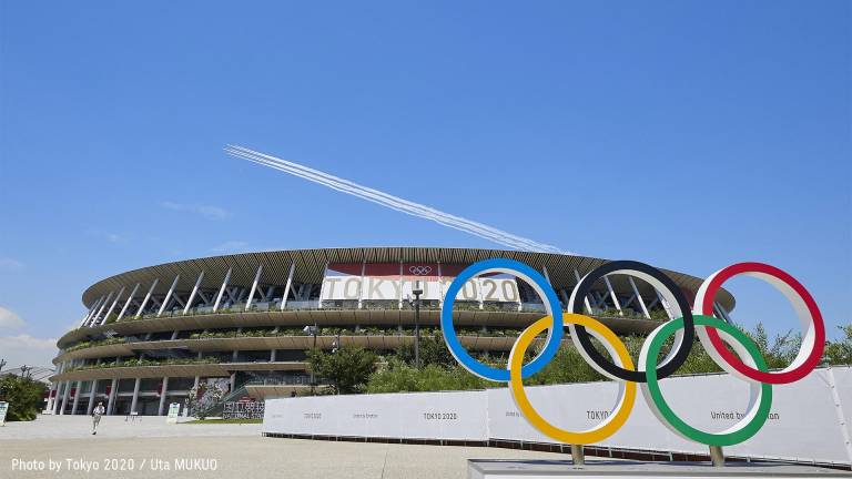 El estadio olímpico.