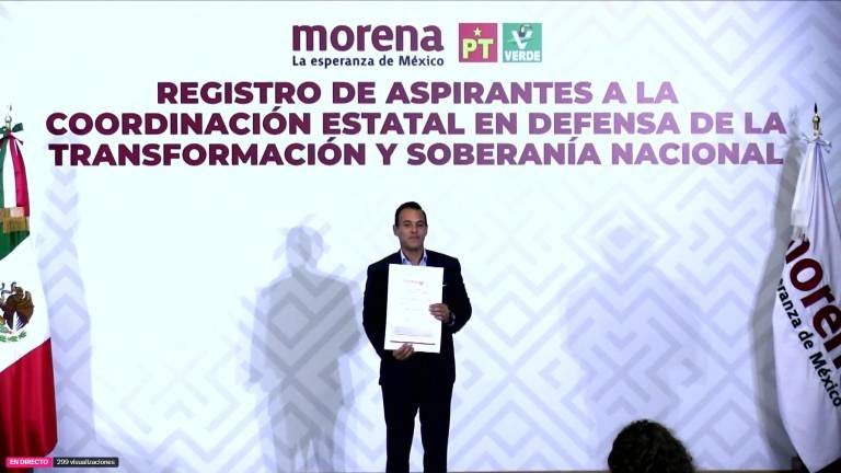 Jesús Alfonso Ibarra Ramos formalizó este sábado su aspiración para encabezar la Coordinación Estatal en Defensa de la Transformación y la Soberanía Nacional en el estado de Sinaloa.