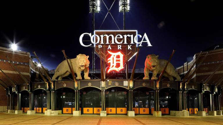 El Comerica Park, casa de los Tigres de Detroit.