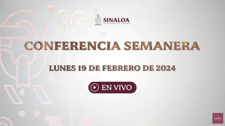 #EnVivo | Conferencia Semanera del Gobernador Rubén Rocha Moya