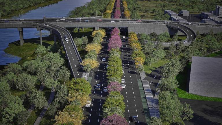 Proyecto del Malecón Nuevo en Culiacán, que ha elevado sus costos por obras complementarias que se estarán realizando.