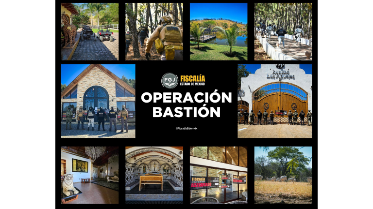 El Operativo Bastión fue desplegado en seis municipios del sur del Estado de México y aseguraron 21 inmuebles.