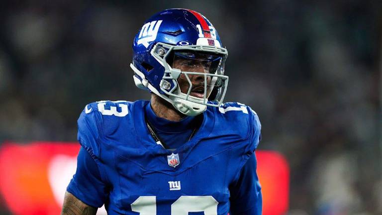 Odell Beckham Jr. no logró tener impacto en la ofensiva de los Giants.