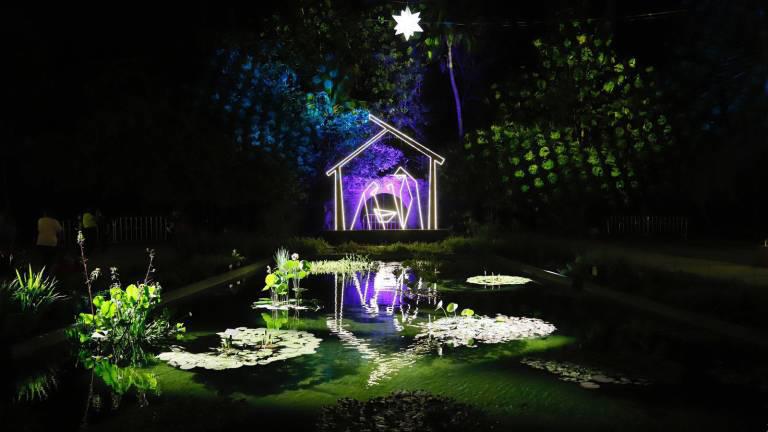 Del domingo 3 de diciembre al 10 de enero estará iluminado de Navidad el Jardín Botánico de Culiacán.