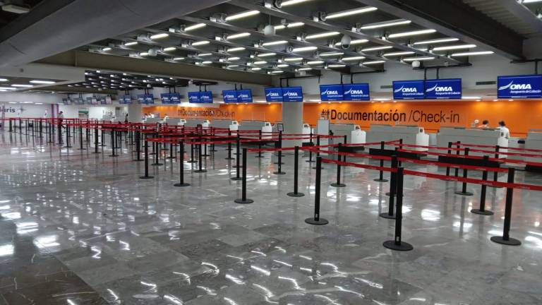 Las operaciones en el Aeropuerto Internacional de Culiacán se han visto afectadas desde el sábado por las lluvias en Sinaloa.