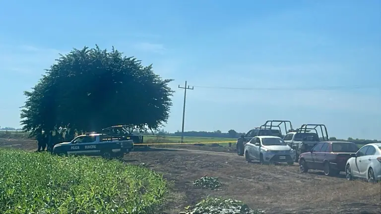 La víctima fue localizada entre cultivos en La Curva de San Pedro; presentaba heridas de bala.