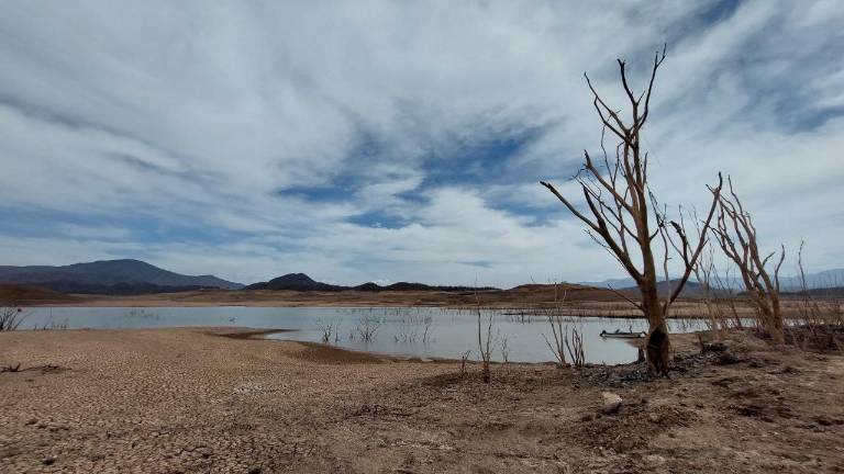 Así luce la Presa Gustavo Díaz Ordaz, en Sinaloa municipio.